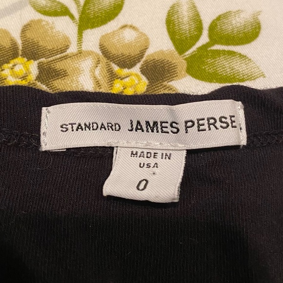 James Perse Size 0 Black Ruched T-Shirt Dress - Picture 7 of 7